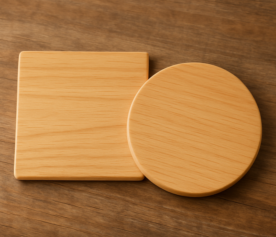 Wood Coasters (Circle & Square)