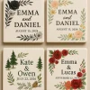 Wedding Ceramic Coasters – Personalized with Names & Dates